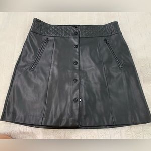 Karl Lagerfeld Faux Leather Skirt